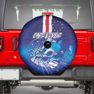 Cape Verde Football Blue Shark Mascot Spare Tire Cover Glory 2026