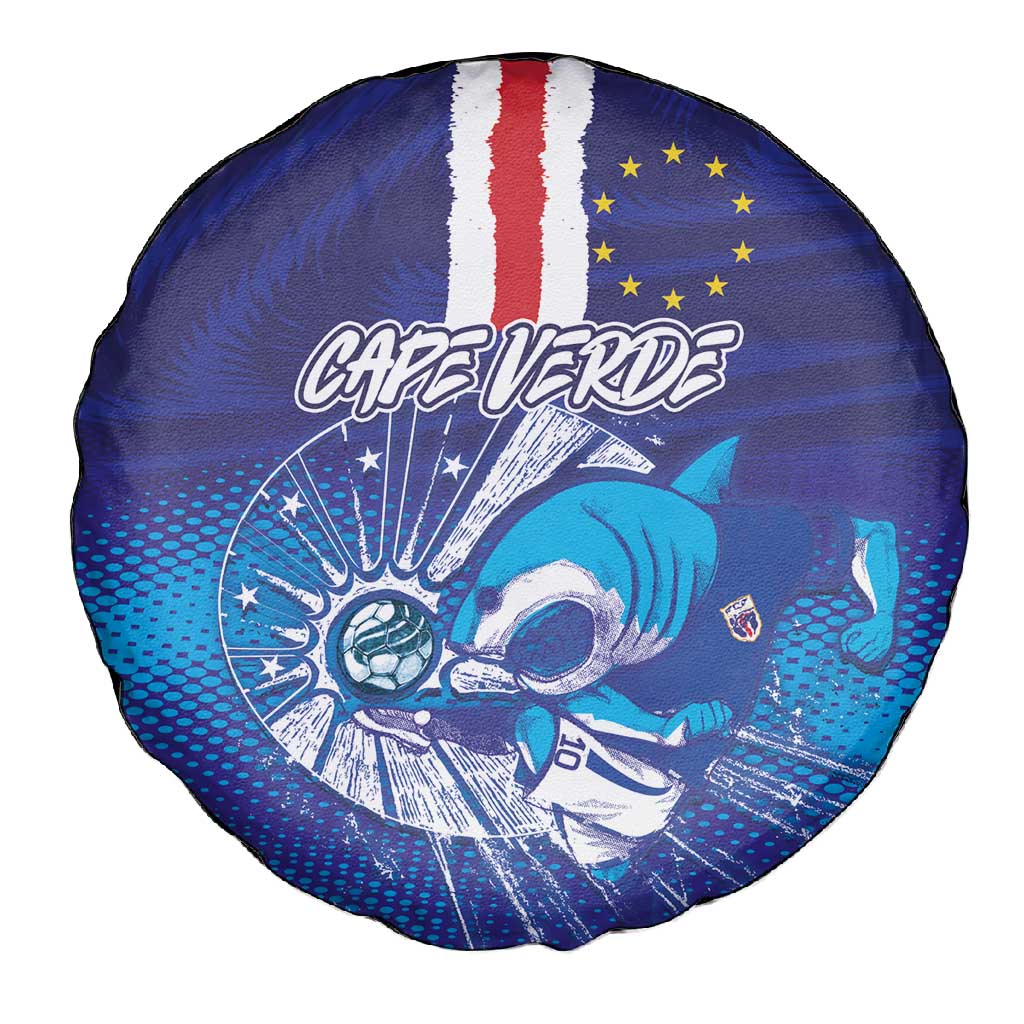 Cape Verde Football Blue Shark Mascot Spare Tire Cover Glory 2026
