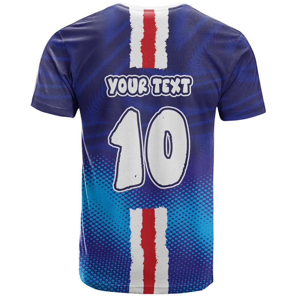 Custom Cape Verde Football Blue Shark Mascot T shirt Glory 2026
