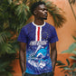 Custom Cape Verde Football Blue Shark Mascot T shirt Glory 2026