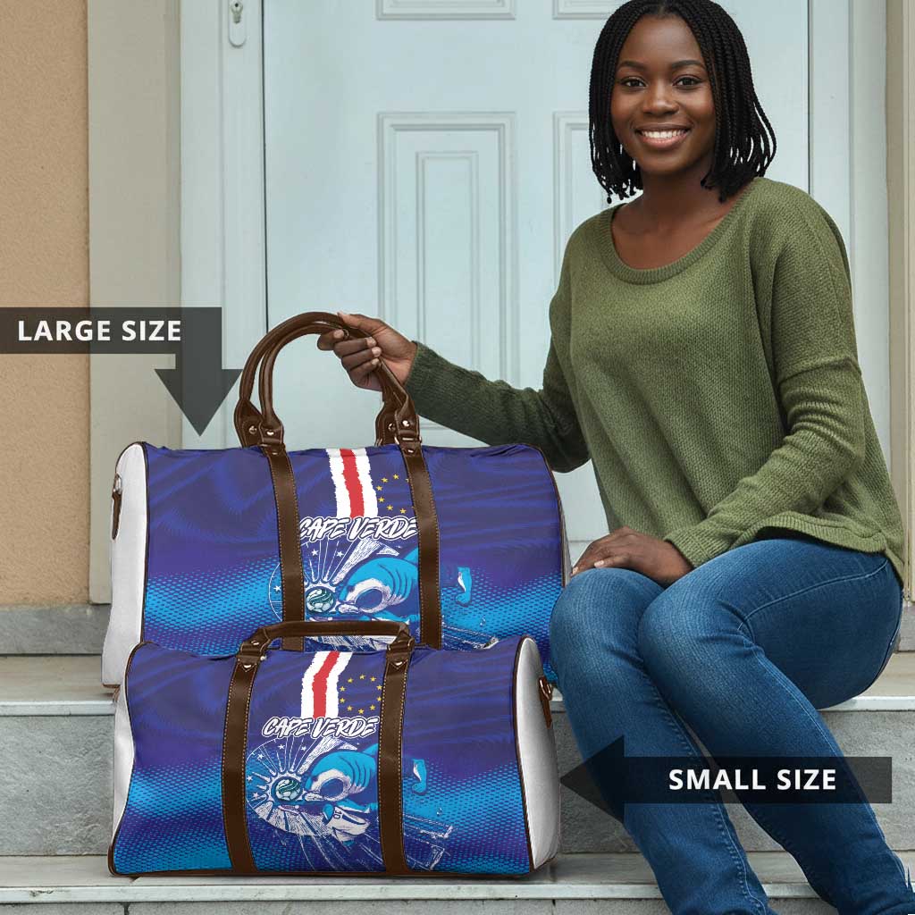 Cape Verde Football Blue Shark Mascot Travel Bag Glory 2026