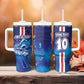 Custom Cape Verde Football Blue Shark Mascot Tumbler With Handle Glory 2026