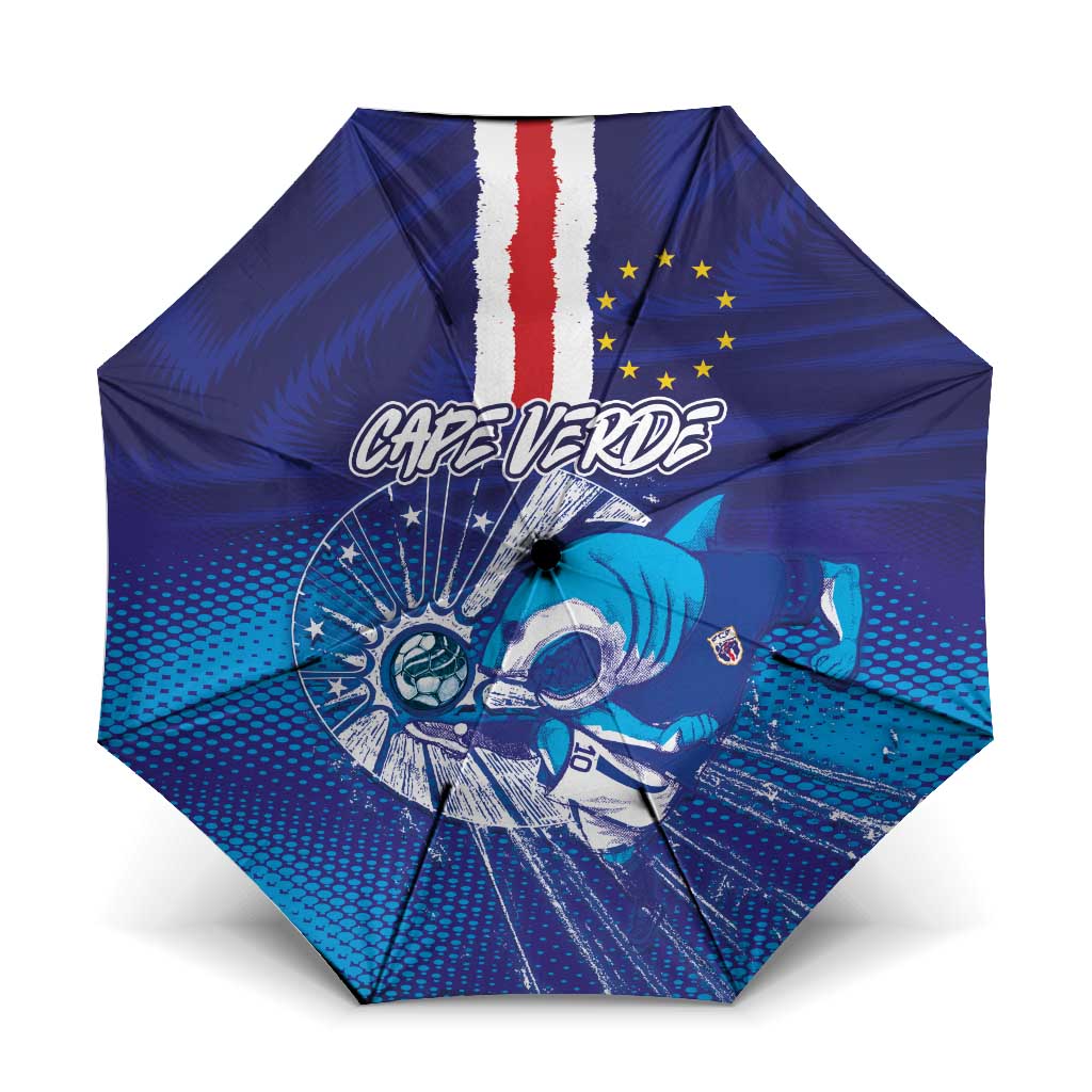 Cape Verde Football Blue Shark Mascot Umbrella Glory 2026