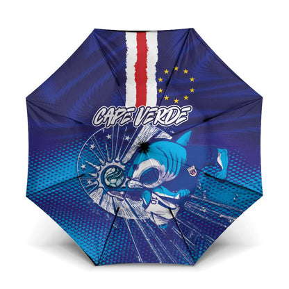 Cape Verde Football Blue Shark Mascot Umbrella Glory 2026