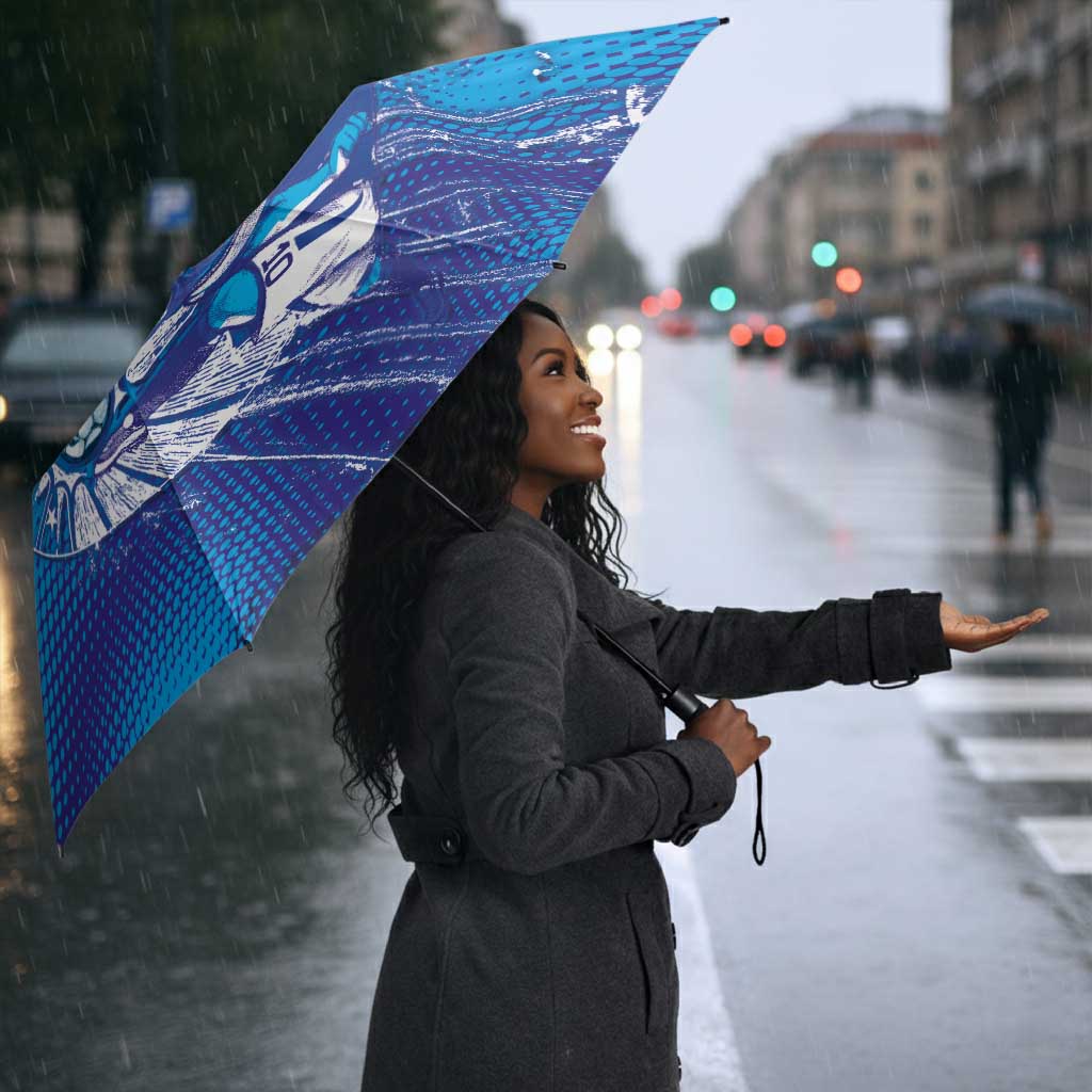 Cape Verde Football Blue Shark Mascot Umbrella Glory 2026