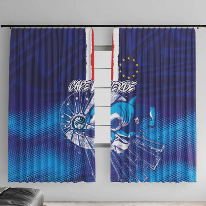 Cape Verde Football Blue Shark Mascot Window Curtain Glory 2026
