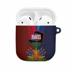 Haiti Coat Of Arms Map Dashiki AirPods Case Vibrant Caribbean Heritage