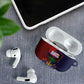 Haiti Coat Of Arms Map Dashiki AirPods Case Vibrant Caribbean Heritage