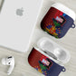 Haiti Coat Of Arms Map Dashiki AirPods Case Vibrant Caribbean Heritage