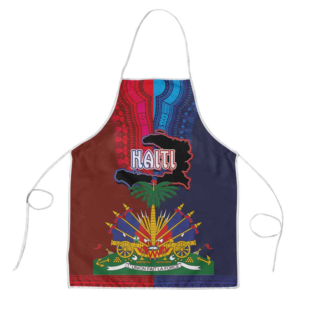 Haiti Coat Of Arms Map Dashiki Apron Vibrant Caribbean Heritage