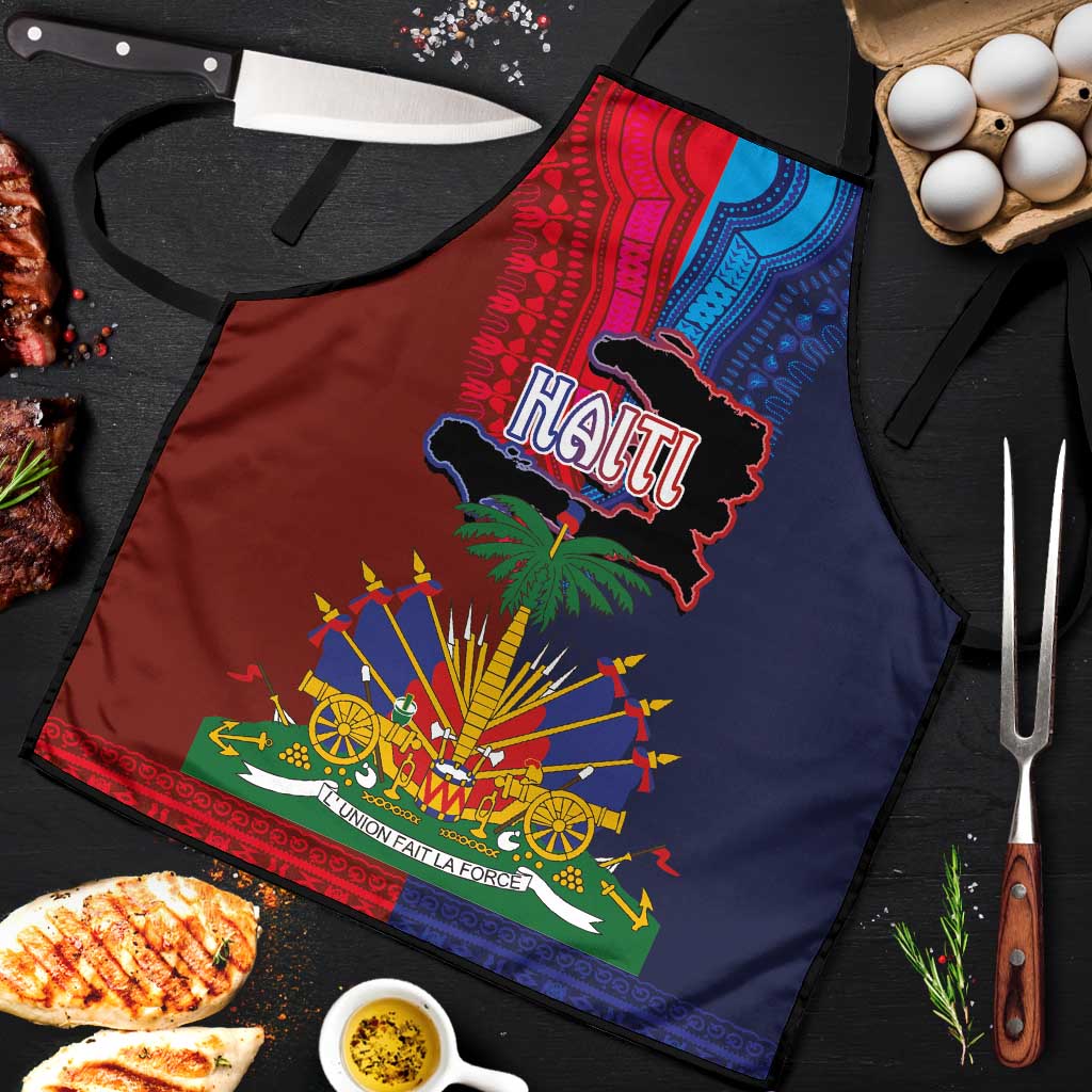 Haiti Coat Of Arms Map Dashiki Apron Vibrant Caribbean Heritage