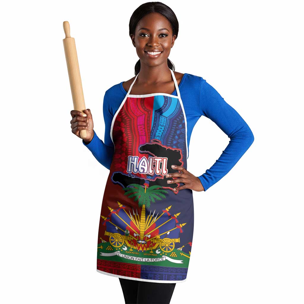 Haiti Coat Of Arms Map Dashiki Apron Vibrant Caribbean Heritage