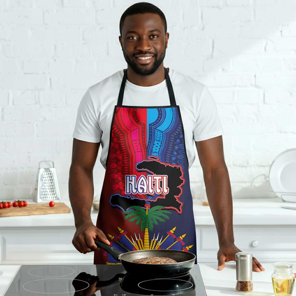 Haiti Coat Of Arms Map Dashiki Apron Vibrant Caribbean Heritage