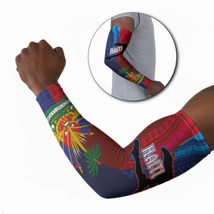 Haiti Coat Of Arms Map Dashiki Arm Sleeves Vibrant Caribbean Heritage