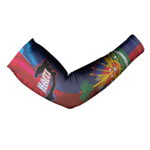Haiti Coat Of Arms Map Dashiki Arm Sleeves Vibrant Caribbean Heritage