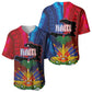 Haiti Coat Of Arms Map Dashiki Baseball Jersey Vibrant Caribbean Heritage