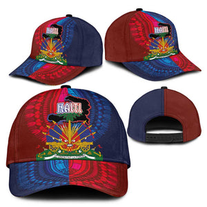 Haiti Coat Of Arms Map Dashiki Classic Cap Vibrant Caribbean Heritage