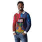 Haiti Coat Of Arms Map Dashiki Long Sleeve Polo Shirt Vibrant Caribbean Heritage
