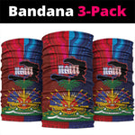 Haiti Coat Of Arms Map Dashiki Neck Gaiter Vibrant Caribbean Heritage
