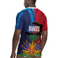 Haiti Coat Of Arms Map Dashiki Rugby Jersey Vibrant Caribbean Heritage
