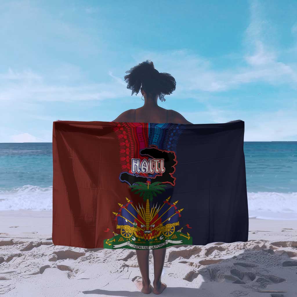 Haiti Coat Of Arms Map Dashiki Sarong Vibrant Caribbean Heritage