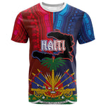 Haiti Coat Of Arms Map Dashiki T shirt Vibrant Caribbean Heritage