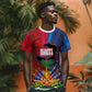 Haiti Coat Of Arms Map Dashiki T shirt Vibrant Caribbean Heritage