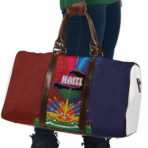 Haiti Coat Of Arms Map Dashiki Travel Bag Vibrant Caribbean Heritage