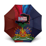 Haiti Coat Of Arms Map Dashiki Umbrella Vibrant Caribbean Heritage