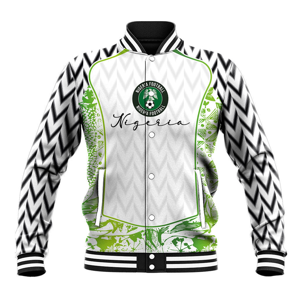 Nigeria National Football Custom Baseball Jacket Blokecore T90 Sporty Style