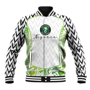 Nigeria National Football Custom Baseball Jacket Blokecore T90 Sporty Style