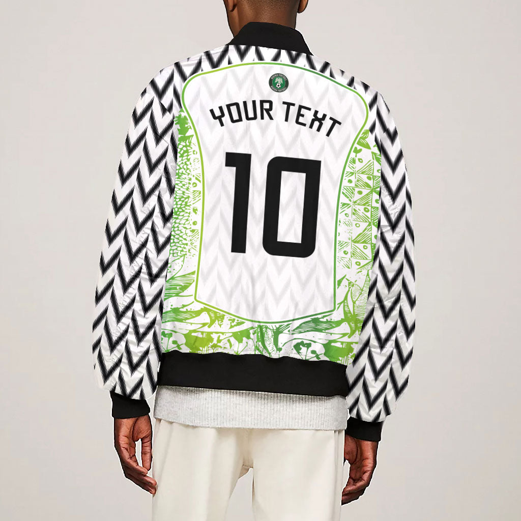 Nigeria National Football Custom Bomber Jacket Blokecore T90 Sporty Style