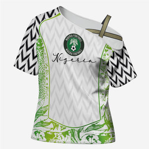 Nigeria National Football Custom Cross Shoulder Shirt Blokecore T90 Sporty Style