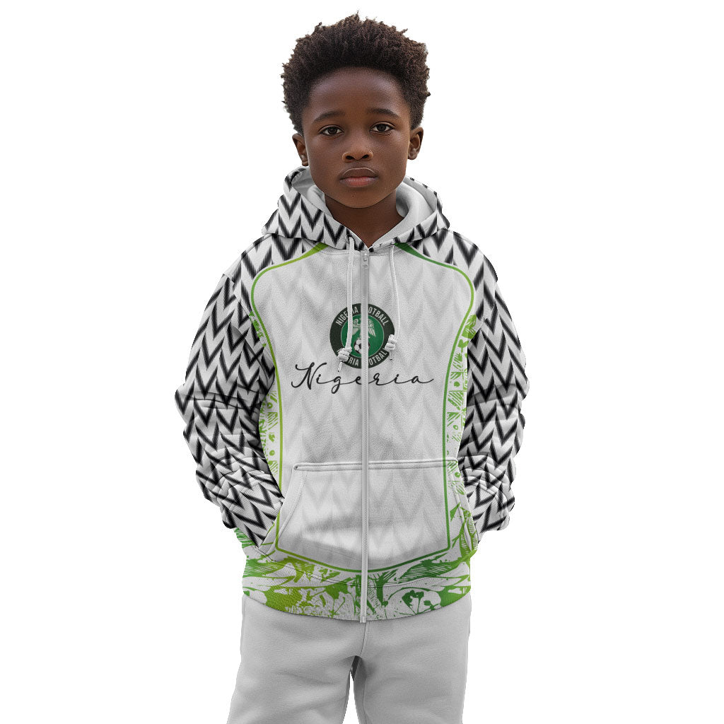 Nigeria National Football Custom Kid Hoodie Blokecore T90 Sporty Style