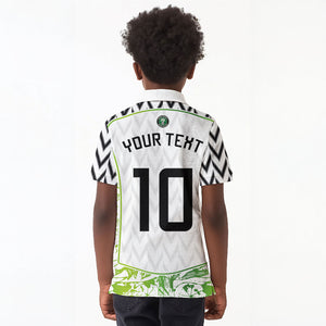 Nigeria National Football Custom Kid Polo Shirt Blokecore T90 Sporty Style