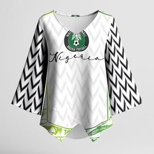 Nigeria National Football Custom Kimono Sleeve Blouse Blokecore T90 Sporty Style
