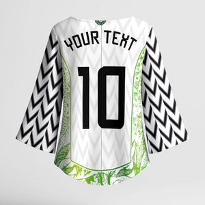 Nigeria National Football Custom Kimono Sleeve Blouse Blokecore T90 Sporty Style