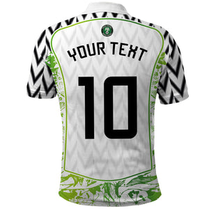 Nigeria National Football Custom Polo Shirt Blokecore T90 Sporty Style
