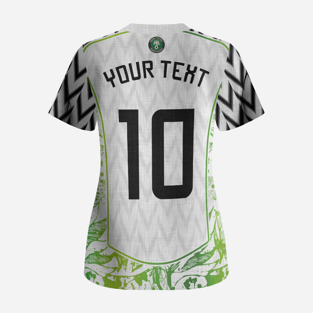 Nigeria National Football Custom Scrub Top Blokecore T90 Sporty Style