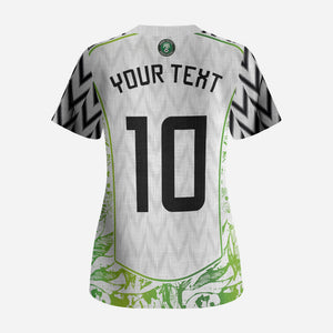 Nigeria National Football Custom Scrub Top Blokecore T90 Sporty Style