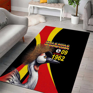 Uganda Independence Day with Crowned Cranes Area Rug