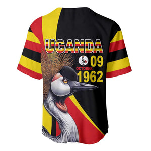 Uganda Independence Day with Crowned Cranes Baseball Jersey