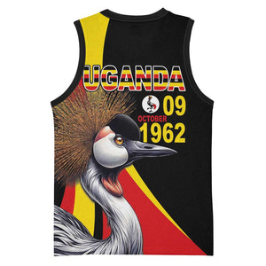 Uganda Independence Day with Crowned Cranes Basketball Jersey LT03