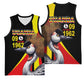 Uganda Independence Day with Crowned Cranes Basketball Jersey LT03