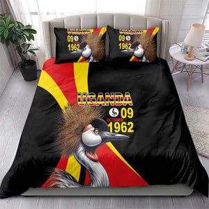 Uganda Independence Day with Crowned Cranes Bedding Set