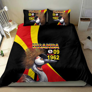 Uganda Independence Day with Crowned Cranes Bedding Set