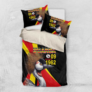 Uganda Independence Day with Crowned Cranes Bedding Set