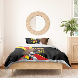 Uganda Independence Day with Crowned Cranes Bedding Set