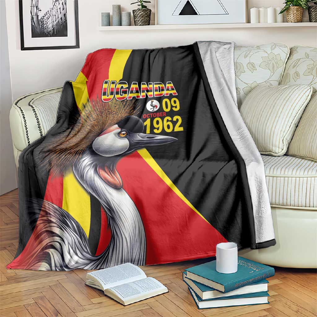 Uganda Independence Day with Crowned Cranes Blanket