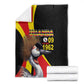 Uganda Independence Day with Crowned Cranes Blanket